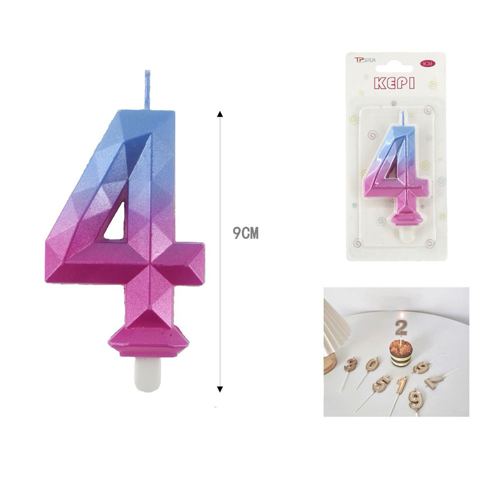 OEMΚερί Τούρτας Γενεθλίων Πολύχρωμο 9 Εκpapell.gr