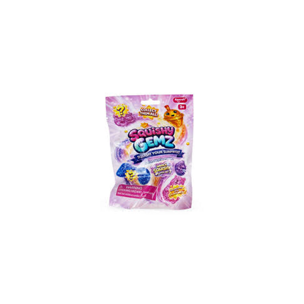 Squishy Gemz Mystery Παιχνίδι Έκπληξη με Glitter 12 Σχέδια – 1 Τμχ