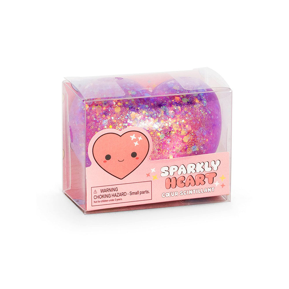  Squishy Sparkly Heart – Anti-Stress Καρδιά με Glitter 