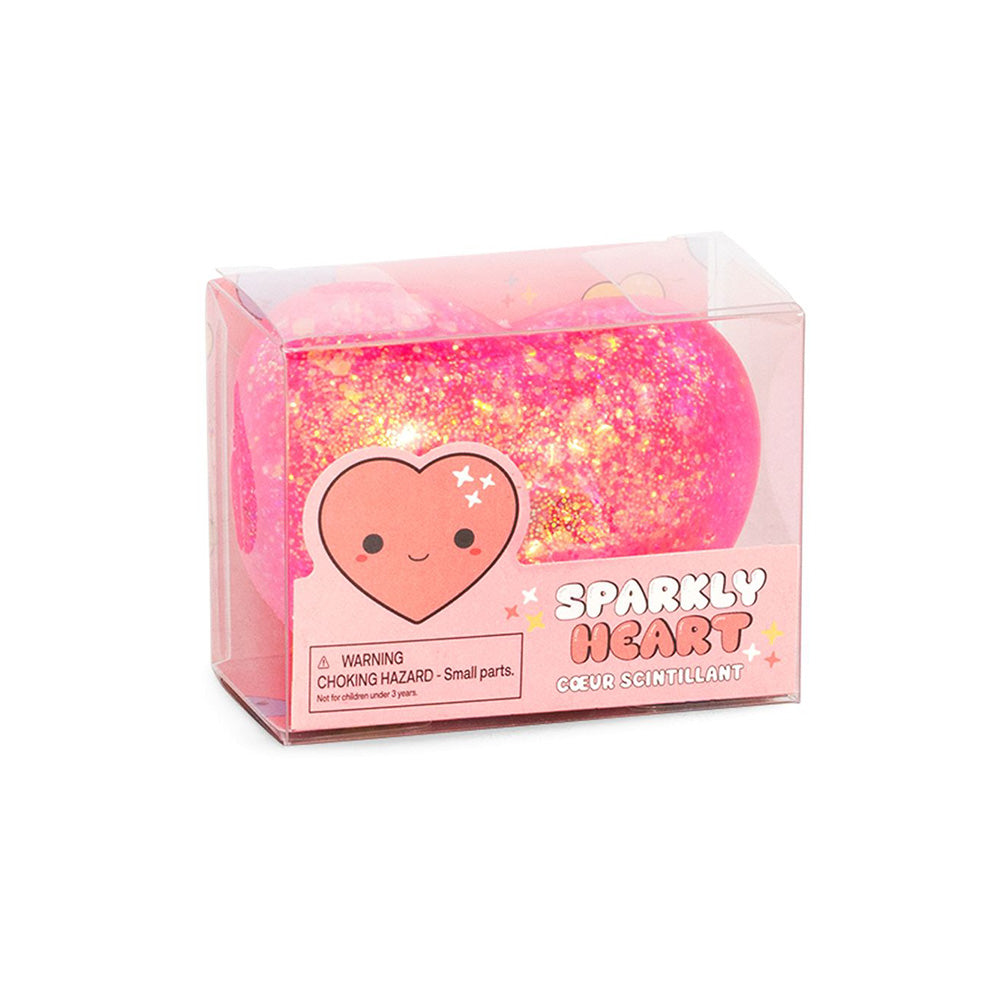  Squishy Sparkly Heart – Anti-Stress Καρδιά με Glitter 