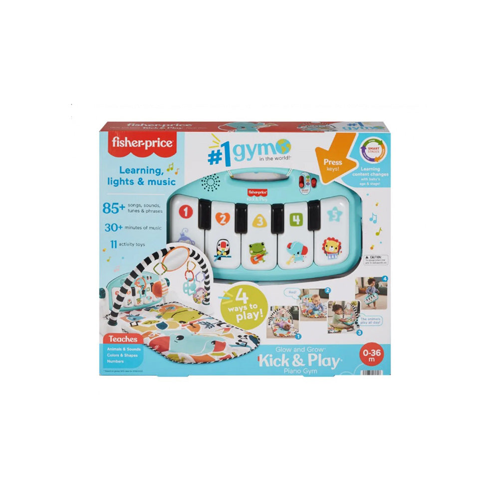 Fisher-Price Glow and Grow Kick and Play Γυμναστήριο Μουσικό Πιανάκι 