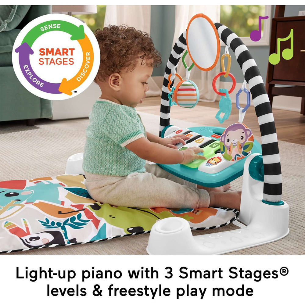 Fisher-Price Glow and Grow Kick and Play Γυμναστήριο Μουσικό Πιανάκι 