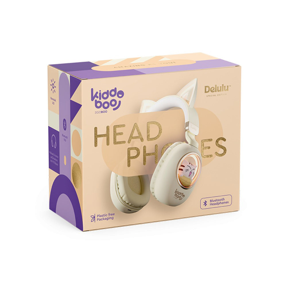 Kiddoboo Delulu Παιδικά Bluetooth Ακουστικά – Χρυσά