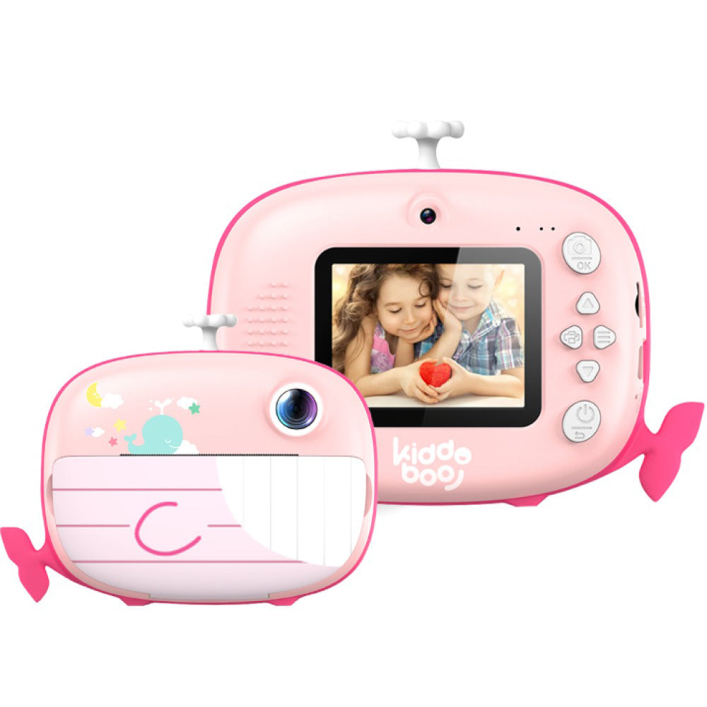 Kiddoboo FotoFun 2 Whale Παιδική Κάμερα Άμεσης Εκτύπωσης – Ροζ