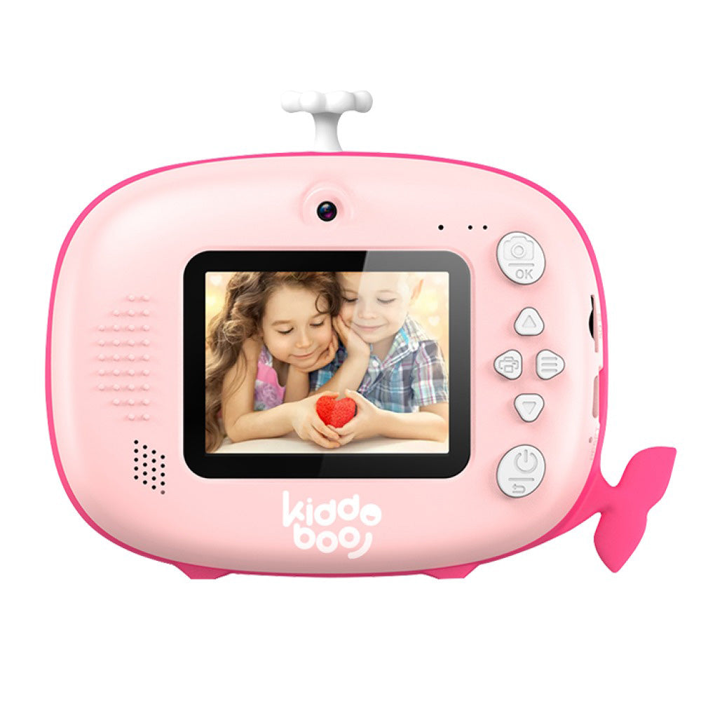 Kiddoboo FotoFun 2 Whale Παιδική Κάμερα Άμεσης Εκτύπωσης – Ροζ