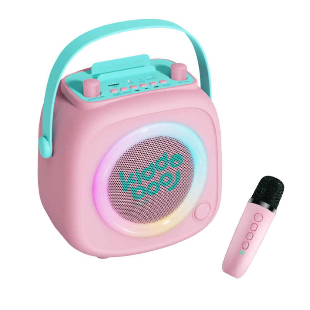 Kiddoboo KidsVoice Bluetooth Speaker & Microphone – Pink