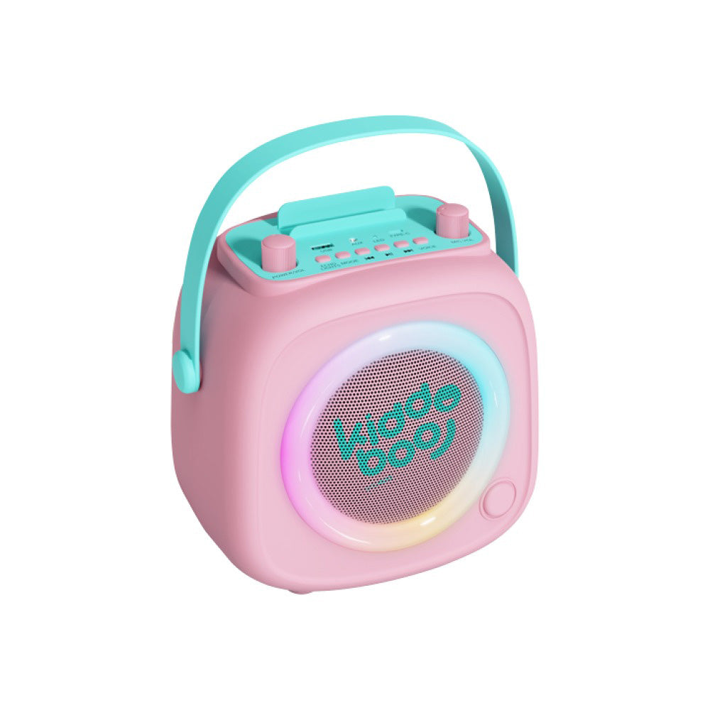 Kiddoboo KidsVoice Bluetooth Speaker & Microphone – Pink