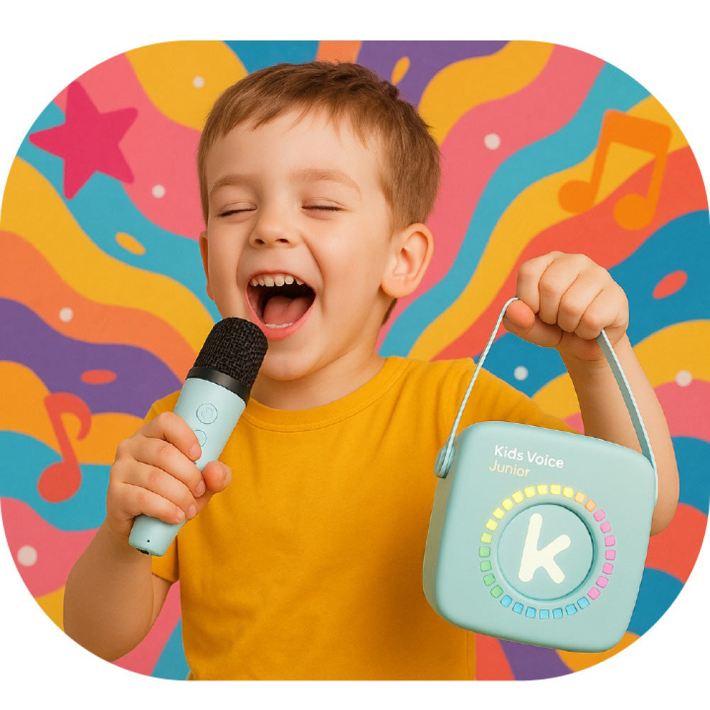 Kiddoboo Mini Karaoke Speaker & Microphone –  Μπλε (NikoletaTV Edition)