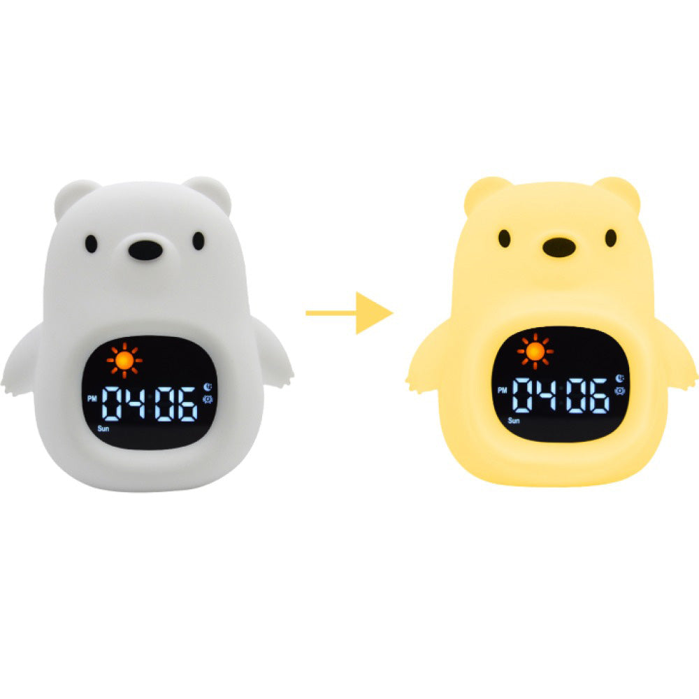 Kiddoboo SoundGlow Bear Διαδραστικό Ξυπνητήρι , Παιδικό Ηχείο & Φωτεινό Αρκουδάκι