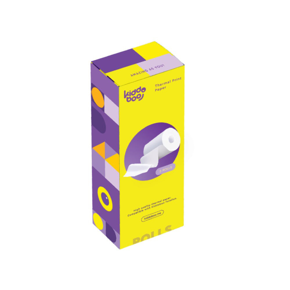 Kiddoboo Thermal Paper Rolls 5 Τμχ Χαρτί Εκτύπωσης για FotoFun Camera