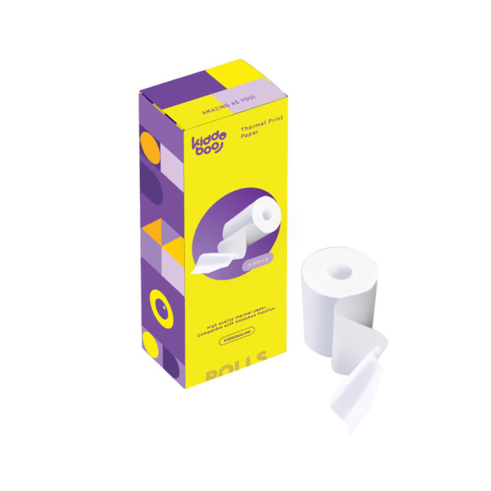 Kiddoboo Thermal Paper Rolls 5 Τμχ Χαρτί Εκτύπωσης για FotoFun Camera