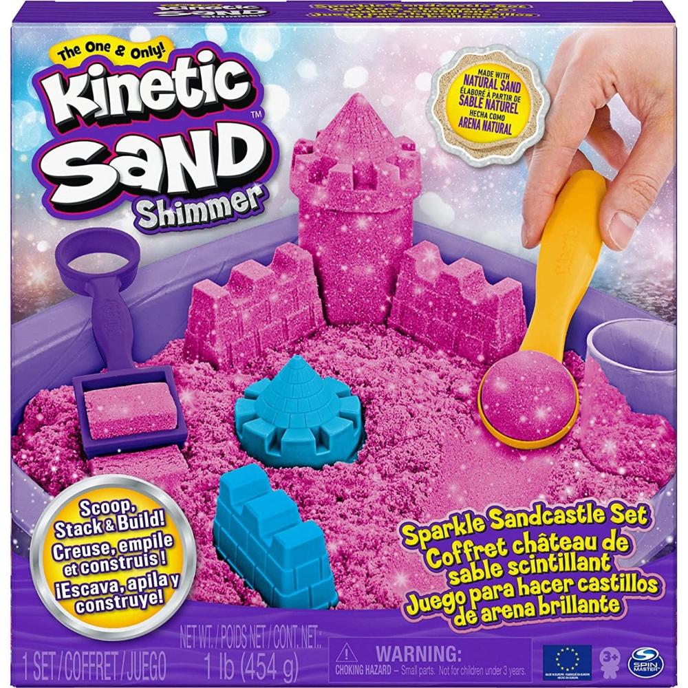 SPIN MASTERSpin Master Kinetic Sand Shimmer- Sparkle Sandcastle Set Ροζpapell.gr