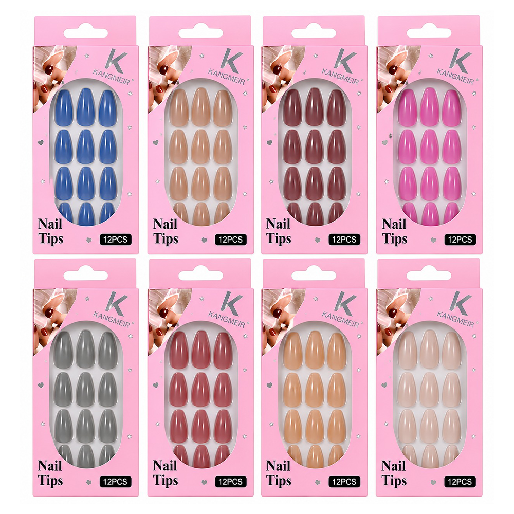 Τεχνητά Νύχια Nail Tips σε Διάφορα Χρώματα – 12 Τμχ 
