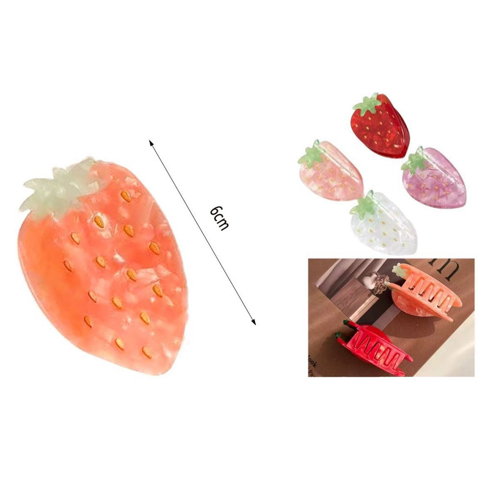 Κλάμερ Φράουλα 6 εκ 4 Χρώματα - 1 Τμχ