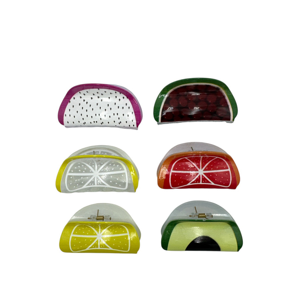 Κλάμερ Φρουτάκια 8 εκ 6 Σχέδια - 1 Τμχ