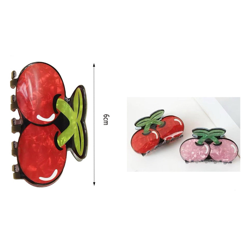 Κλάμερ Κερασάκι 6 εκ 2 Χρώματα - 1 Τμχ