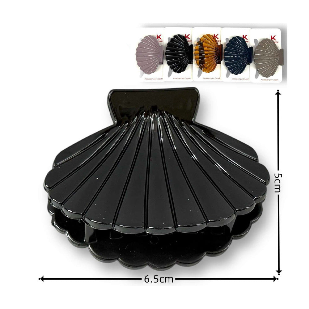 Κλάμερ Κοχύλι 6,5x5 εκ 6 Χρώματα - 1 Τμχ