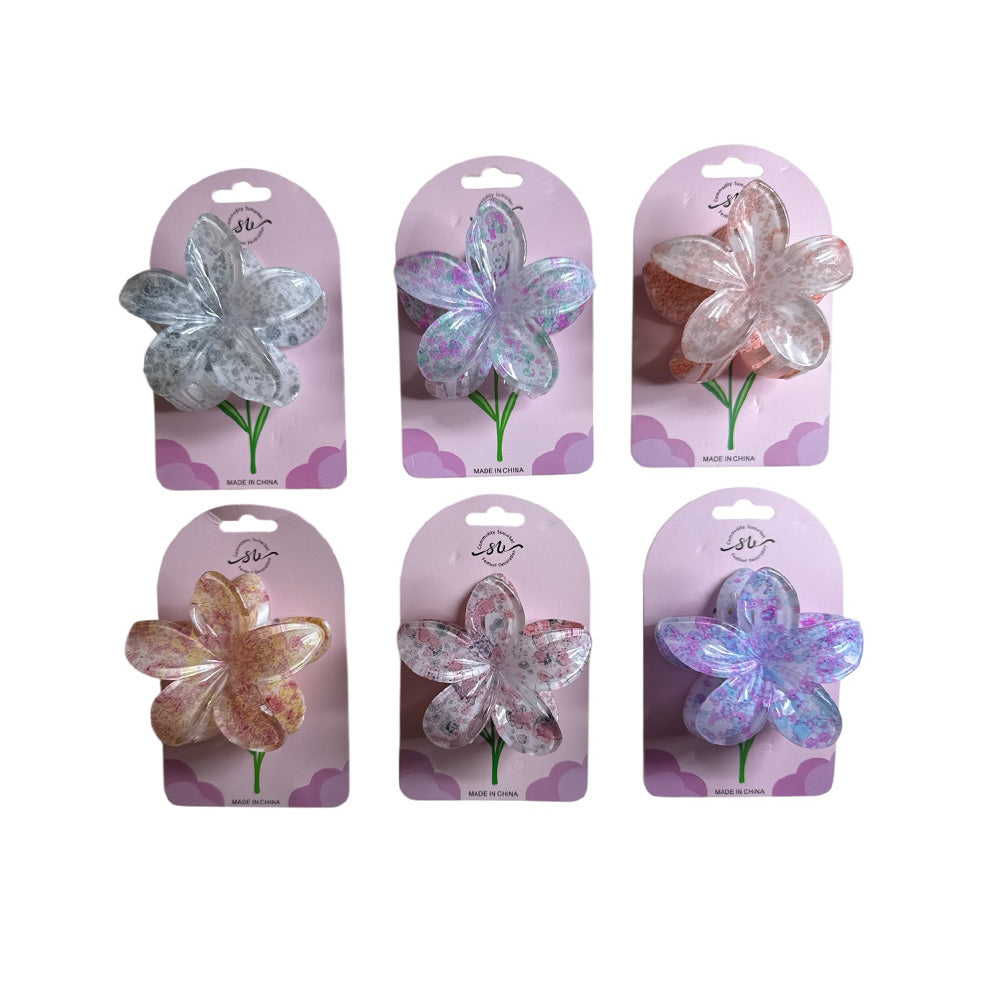 Κλάμερ Λουλούδι Πολύχρωμο 8 εκ 6 Χρώματα - 1 Τμχ