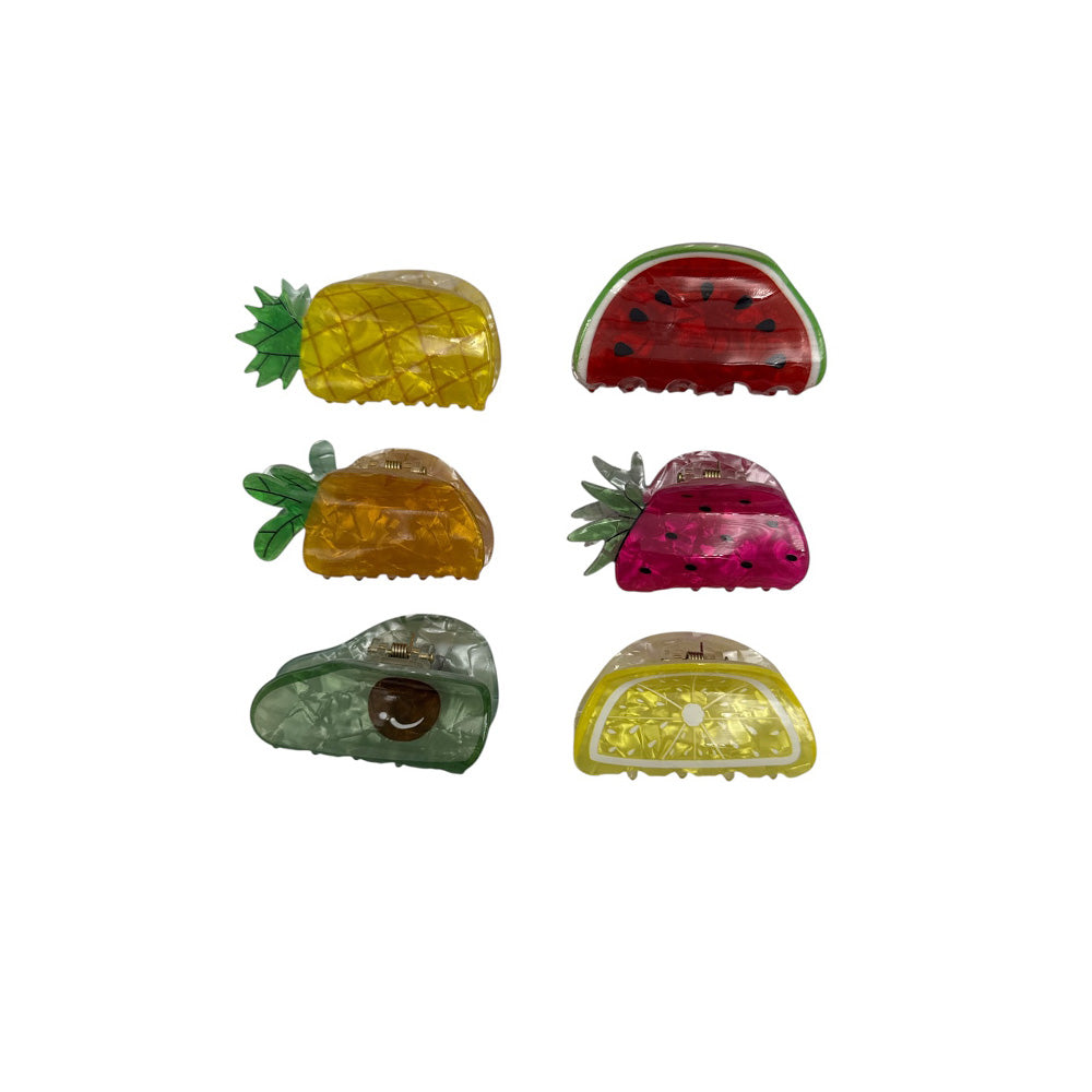 Κλάμερ Μαλλιών Φρουτάκια 5 εκ – 6 Σχέδια (1 Τμχ)