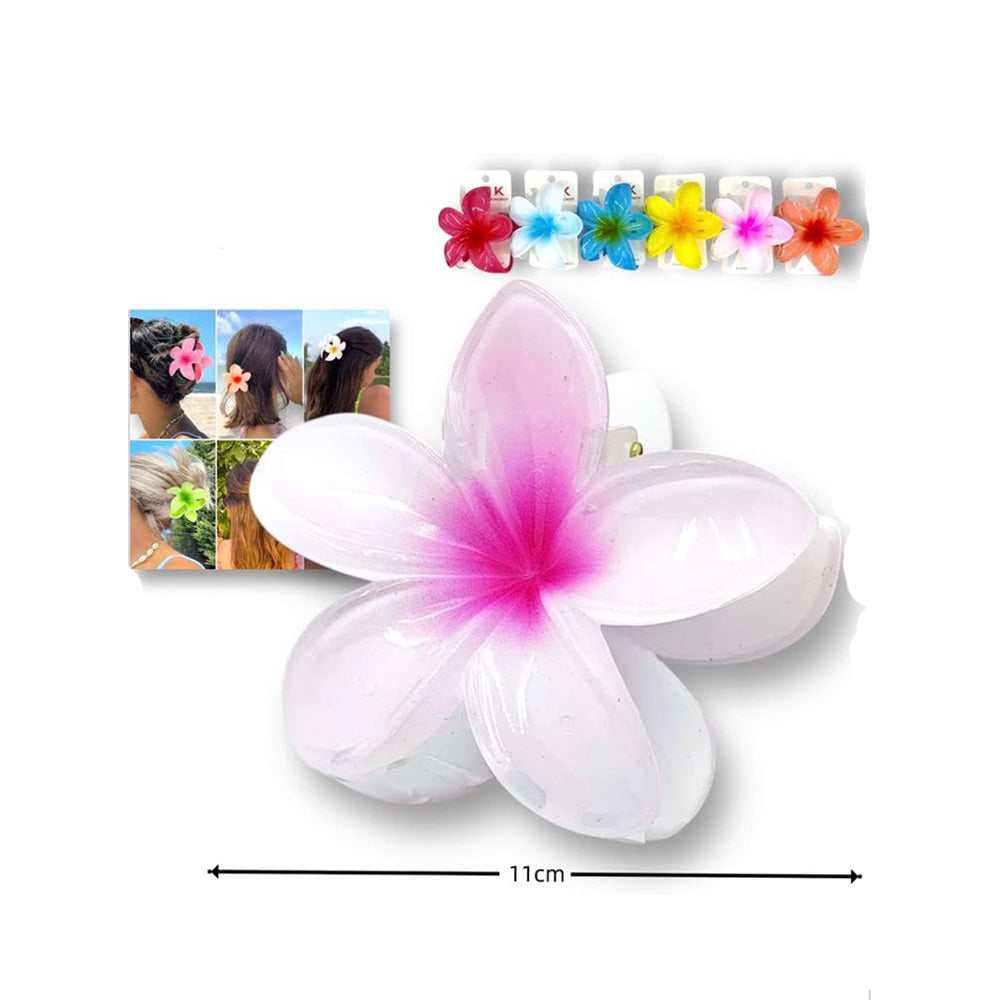 Κλάμερ σε Σχήμα Λουλούδι 11,5 εκ σε 6 Χρώματα - 1 Τμχ