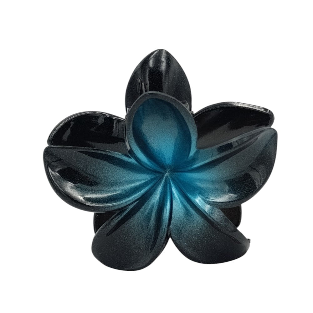 Κλάμερ Μαλλιών Ορχιδέα Μαύρη Δίχρωμη 6 Χρώματα - 1 Τμχ