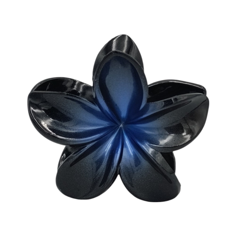 Κλάμερ Μαλλιών Ορχιδέα Μαύρη Δίχρωμη 6 Χρώματα - 1 Τμχ