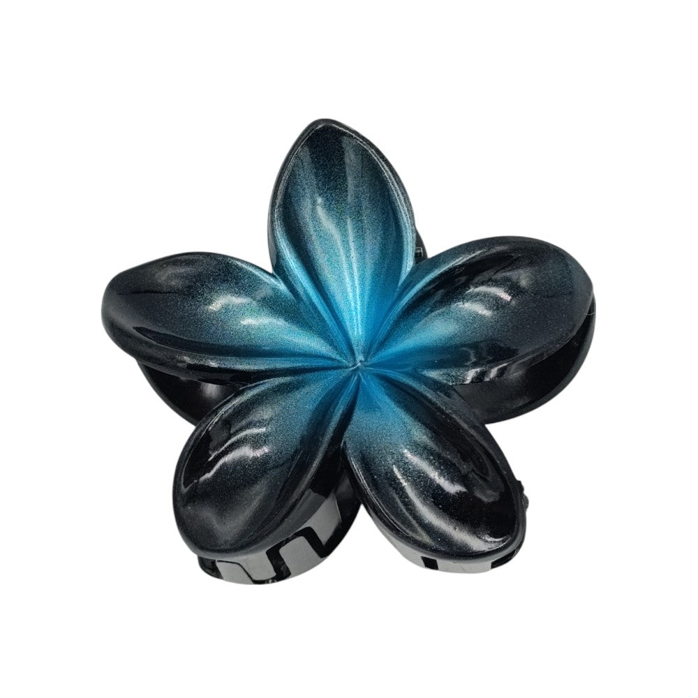 Κλάμερ Μαλλιών Ορχιδέα Μαύρη Δίχρωμη 6 Χρώματα - 1 Τμχ