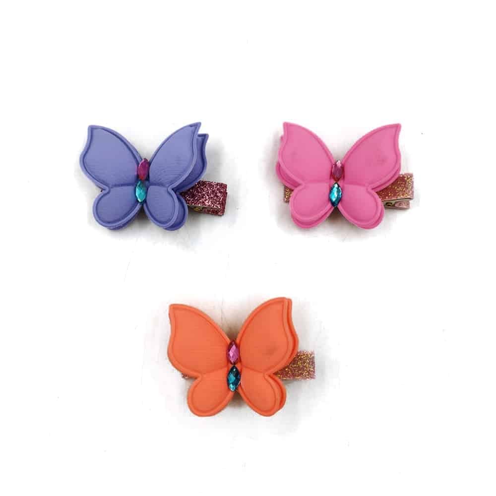 OEMΚλιπ Μαλλιών Πεταλούδα Ματ Σε Διάφορα Χρώματα 1Τμχpapell.gr