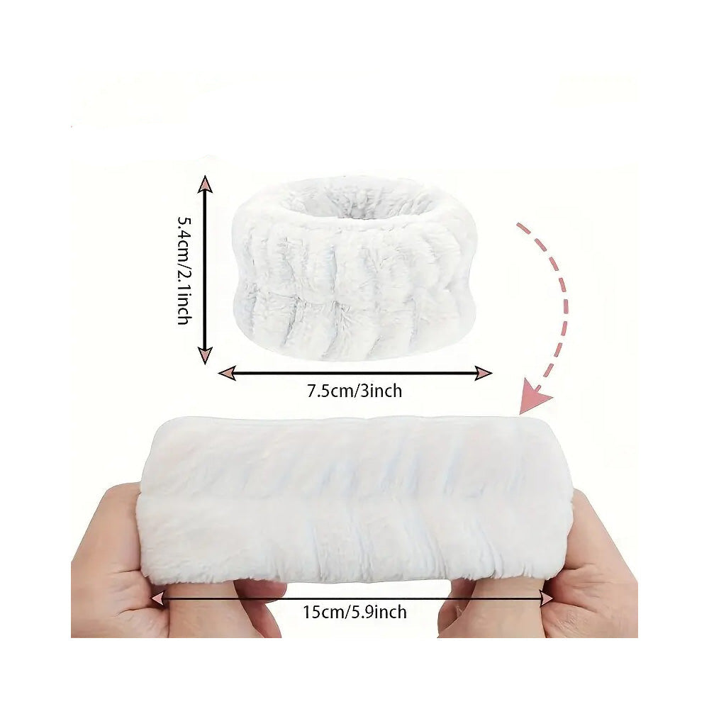 Κορδέλες Καρπού Microfiber Για Πλύσιμο Προσώπου 6 Χρώματα - 1Τμχ 