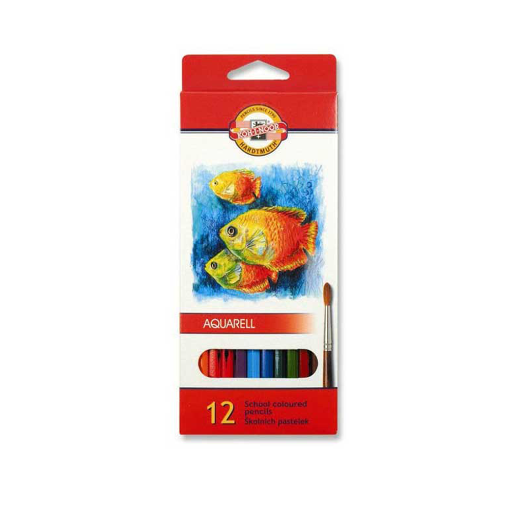 Koh-I-NoorKoh-I-Noor Ξυλομπογιές Ακουαρέλας 12 Χρώματαpapell.gr