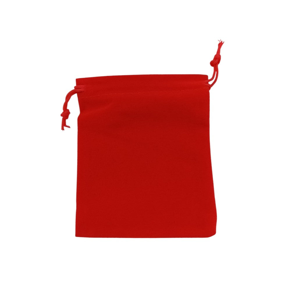 Κόκκινο Πουγκί Βελούδινο 10Χ11.5εκ - 1 Τμχ