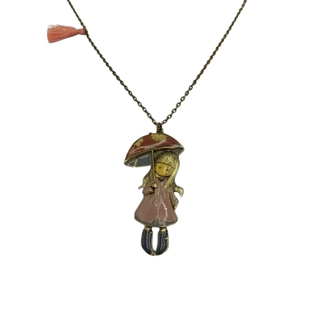 Κολιέ Gorjuss Κοριτσάκι Με Ομπρέλα