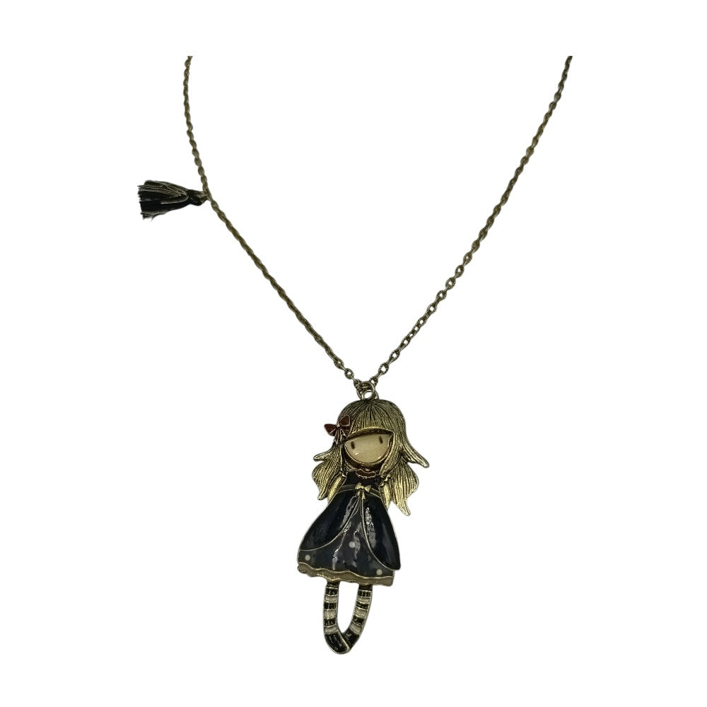 Κολιέ Gorjuss Mε Χαριτωμένο Κοριτσάκι 3 Χρώματα - 1 Τμχ