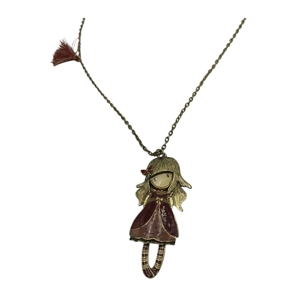 Κολιέ Gorjuss Mε Χαριτωμένο Κοριτσάκι 3 Χρώματα - 1 Τμχ