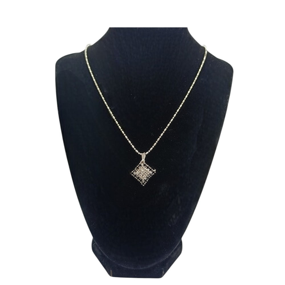 Κολιέ Με Κρεμαστό Διακοσμημένο Με Ζιργκόν