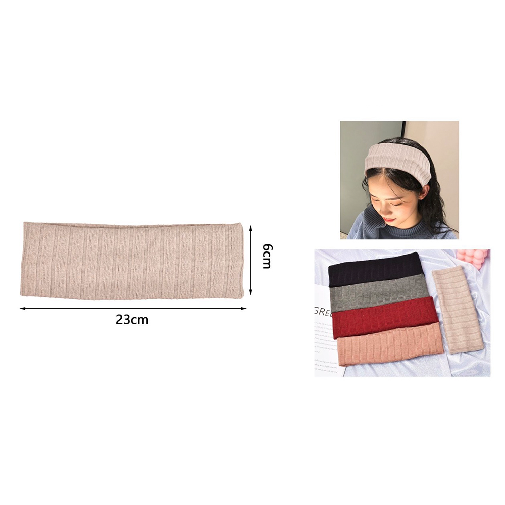 Κορδέλα Μαλλιών Ribbed 23 x 6 εκ σε 4 Χρώματα – 1 Τμχ
