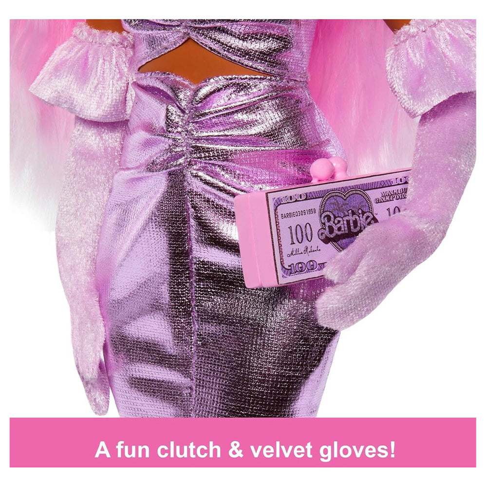 MattelBarbie Κούκλα Deluxe Fashionistas Με Στολή Barbiecore, Ροζ Μαλλιά Και Γυαλιστερό Ροζ Φόρεμαpapell.gr