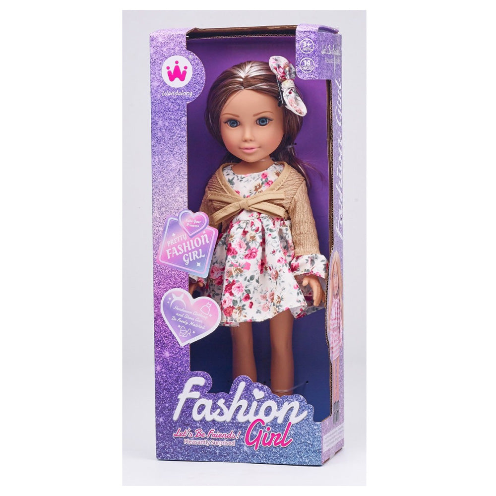 Κούκλα Με Φλοράλ Φόρεμα 36εκ