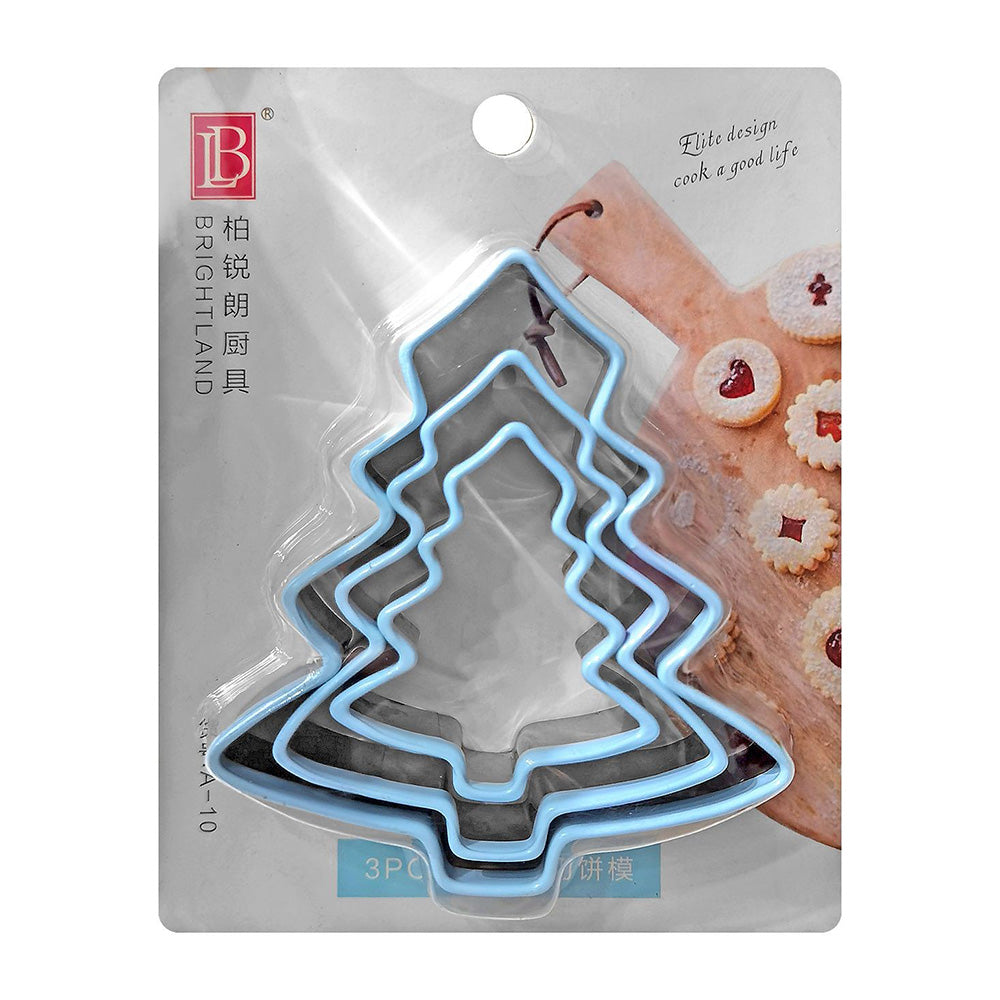 Μεταλλικά Κουπ-Πατ Δεντράκια – Σετ 3 τεμαχίων (7x6 εκ • 9x8 εκ • 12x10.5 εκ)