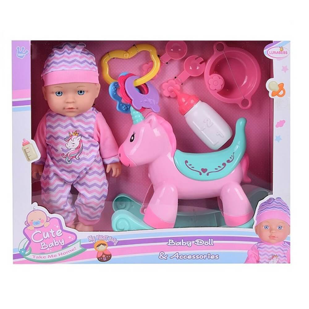 MARTIN TOYSΚούκλα Μωρό Με Κουνιστό Αλογάκι Και Αξεσουάρpapell.gr