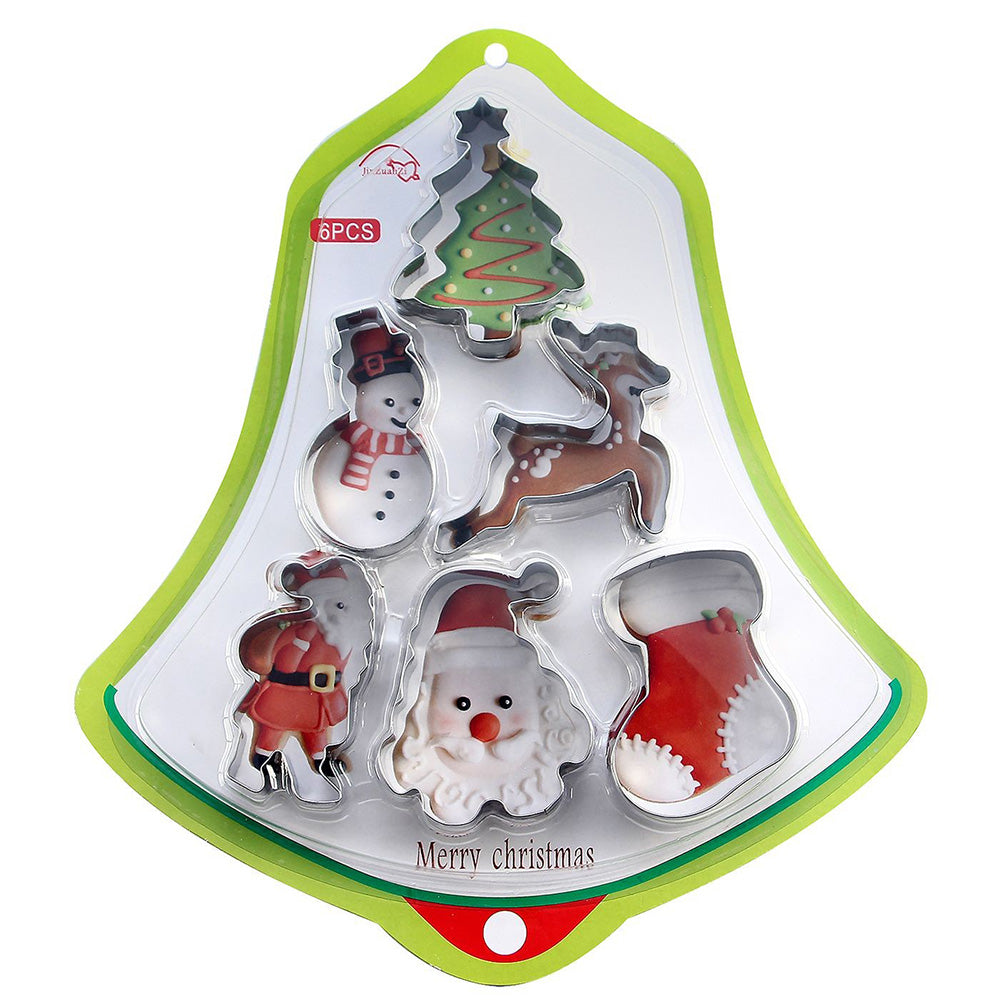 Χριστουγεννιάτικα Κουπ Πατ 6τμχ Καμπάνα 28x24εκ 