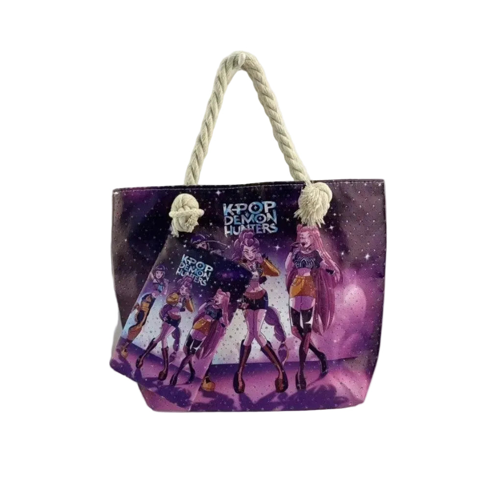 Τσάντα Θαλάσσης K-pop Demon Hunters 30x23x8 εκ σε 2 Σχέδια - 1 Τμχ