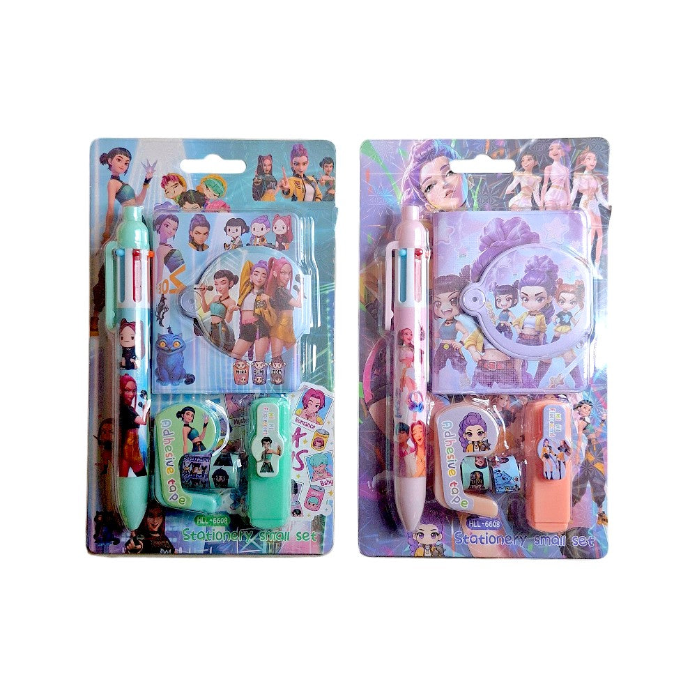 Σετ Σημειωματάριο K-pop Demon Hunters 6x7 εκ με Στυλό & Αξεσουάρ σε 2 Σχέδια - 1 Τμχ