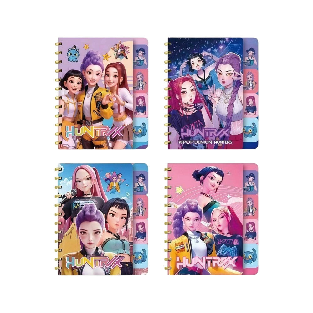 Σημειωματάριο K-pop Huntrix σε 11,5x9 εκ σε 4 Σχέδια - 1 Τμχ