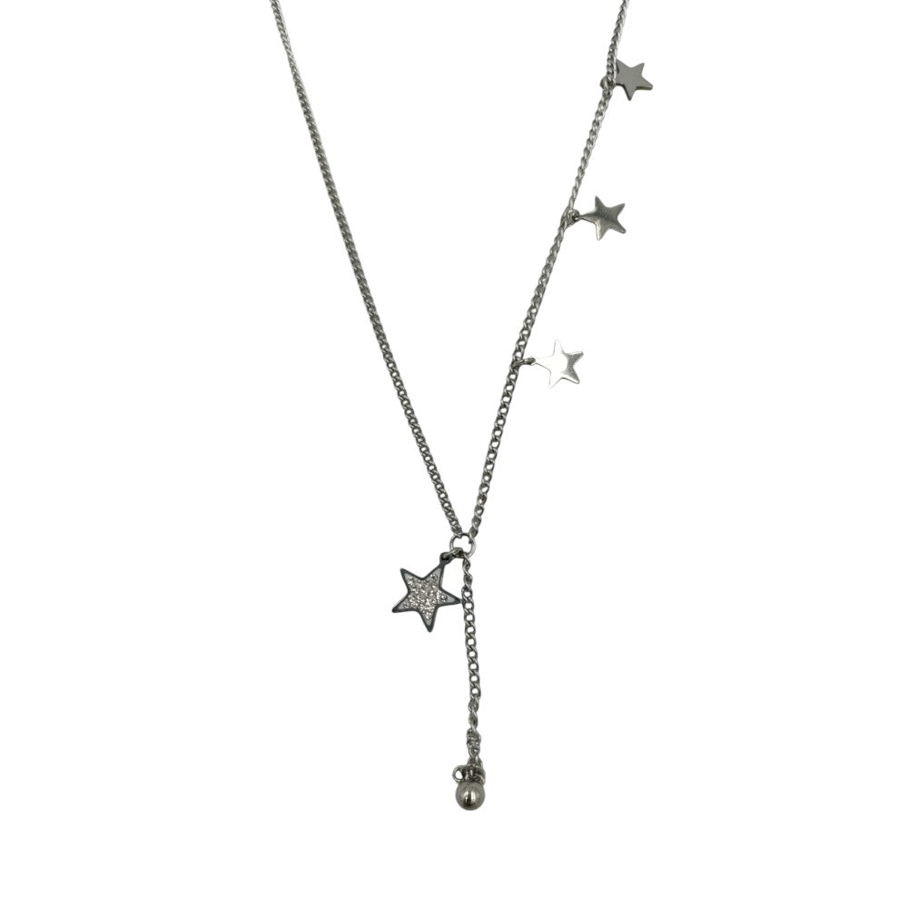 OEMΚρεμαστό Λαιμού Stainless Steel Αστεράκια Και Κρεμαστή Μπίλιαpapell.gr