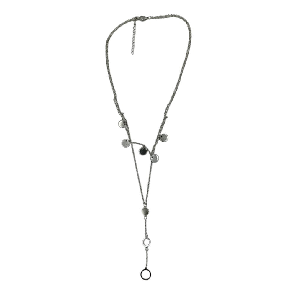 OEMΚρεμαστό Λαιμού Stainless Steel Κυκλάκια Διπλόpapell.gr