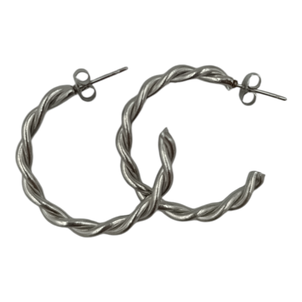 OEMΚρίκοι Stainless Steel Ασημί Με Πλέξη Φ2.5εκpapell.gr