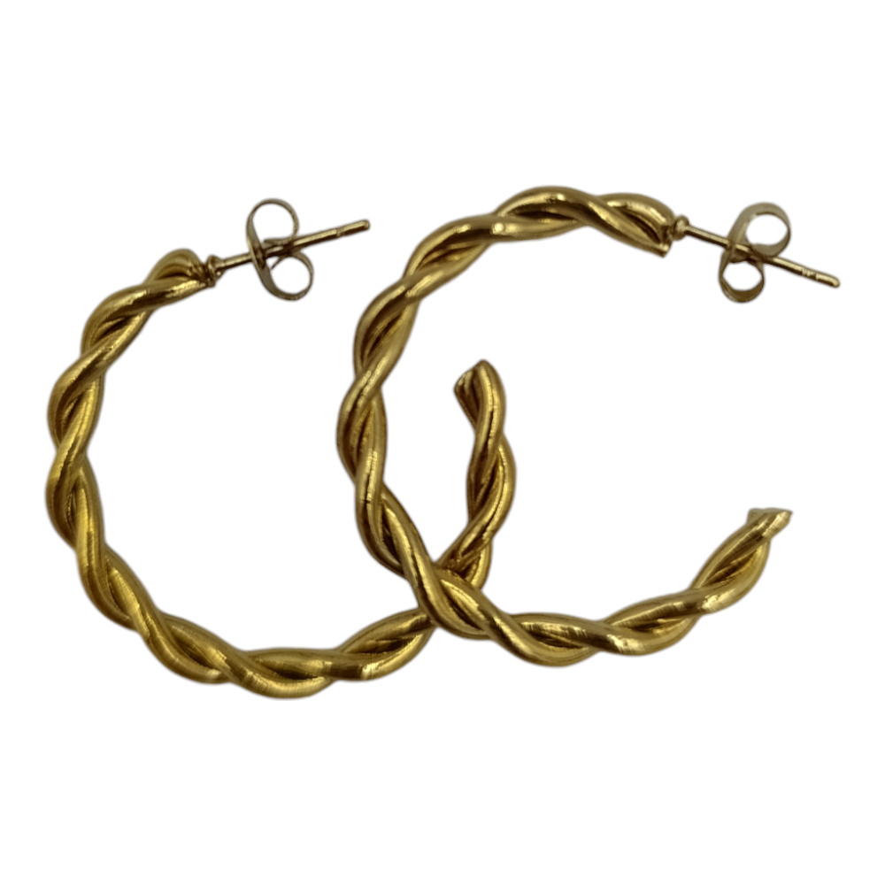 OEMΚρίκοι Stainless Steel Χρυσό Με Πλέξη Φ2.5εκpapell.gr