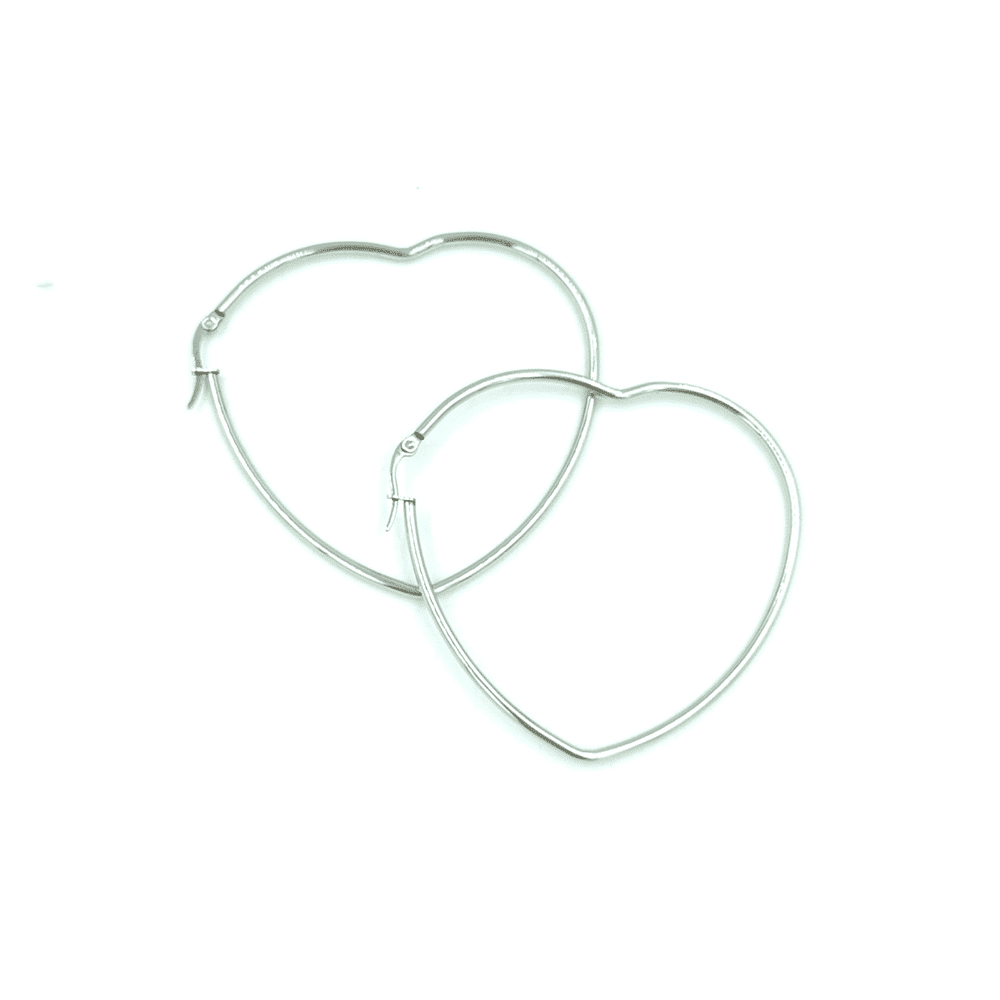 OEMΚρίκοι Stainless Steel Σχήμα Καρδιάς Ασημί Φ6εκpapell.gr