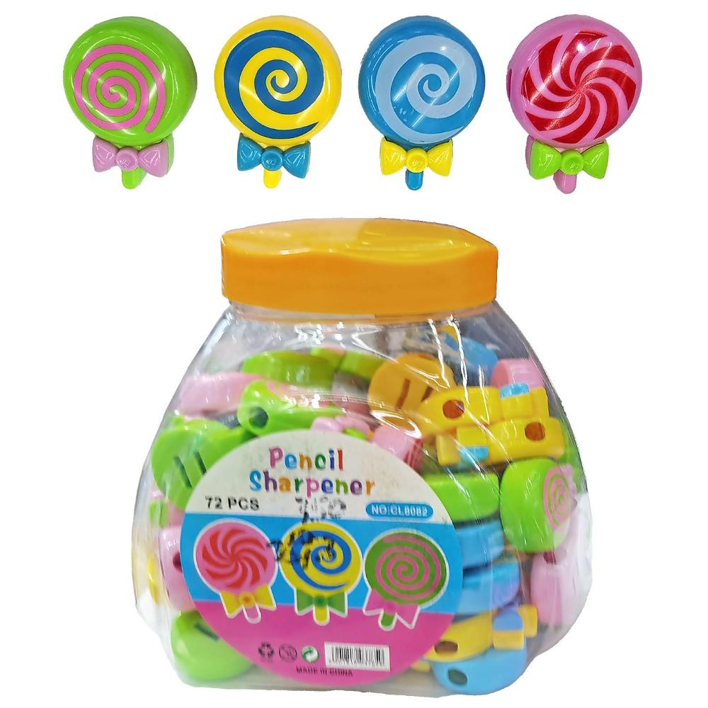 Ξύστρα Βαρελάκι Γλειφιτζούρι 5Χ4εκ 4 Χρώματα